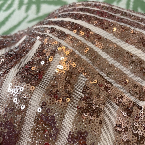 Fashion Nova Women’s Sequin Mini Dress Size Large Strapless Party Birthday - Picture 11 of 12